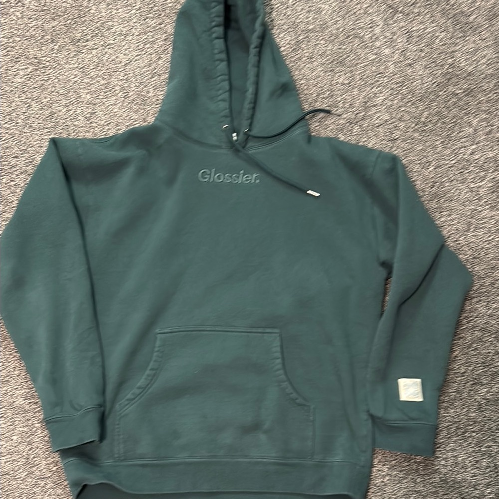 Glossier Men's Teal Hoodie
